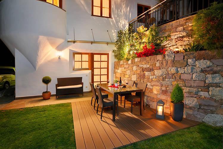 Apartment mit Gartenblick